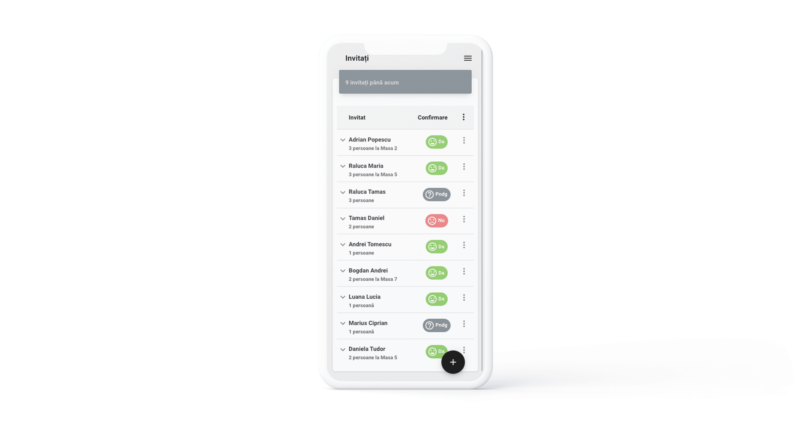 Lista de invitati