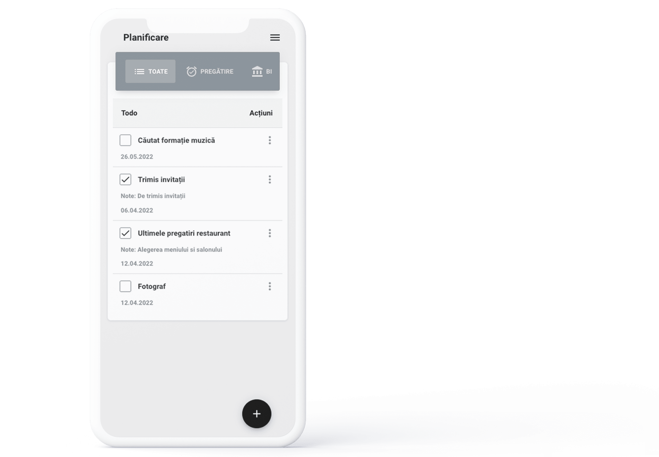 Planificare eveniment